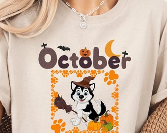Halloween Dog Shirt, Husky Mom, Spooky Season, Halloween Gift, Pumpkin Tshirt, Funny Halloween Tee, Dog Lover Shirt, Gift for Dog lover