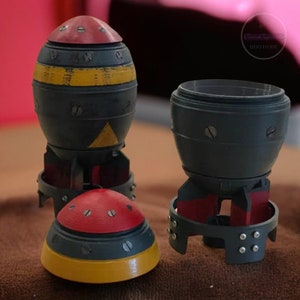 Fallout-Inspired Mini Nuke Storage – Desk Organizer, Retro Art Craft, Unique Office Decor, Collectible Gift Item