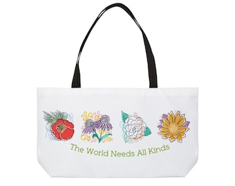 Weekender Tote Bag Alle soorten bloemen