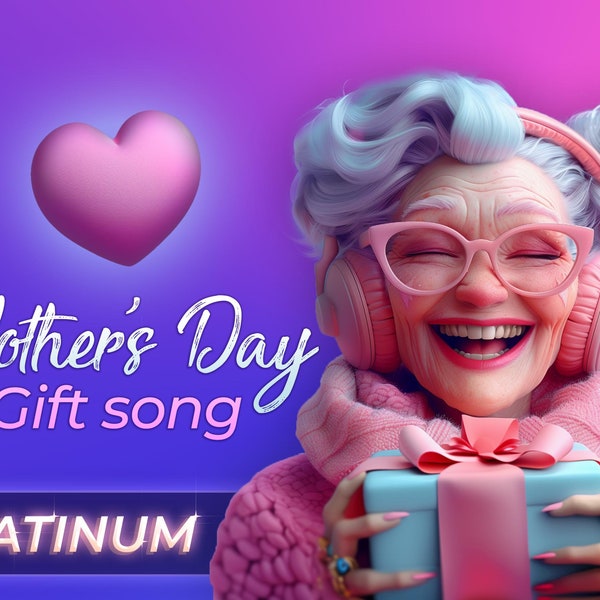 Mother's Day Gift Song (MP3 File, English) "PLATINUM" package: A Mindfully Tailored Unforgettable Gift | 4 day turnaround.