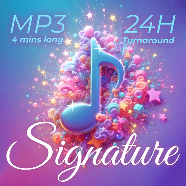 Custom Song (MP3 File) "SIGNATURE" package: I'll create LONGER song/music per your request | 24H turnaround, quick and affordable, AI aided.