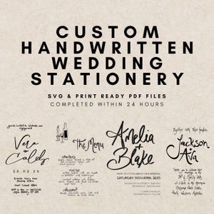May include: A black and white wedding stationery design featuring the names Amelia Blake and Jackson Ava. The design includes a menu, save the date, and RSVP card. The text reads "You're invited to celebrate our engagement, Vere Caley, 26.03.25, Smart Casual Attire, RSVP to 0416751036 before Saturday, 15th 2025".