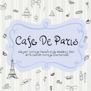 Caligrafía cursiva en francés, fuente extravagante para bodas, caligrafía manuscrita, guardar la fecha, señalización, plantilla de invitación