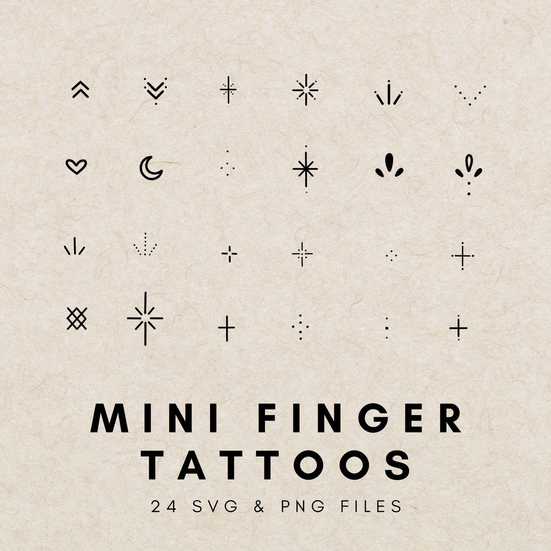 Finger tattoo stencils - Etsy Österreich, image size:1755x1755