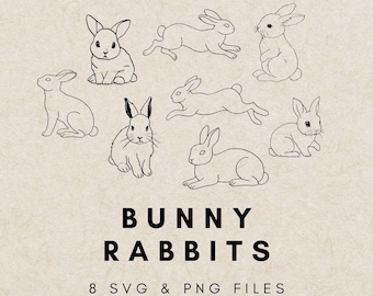 Easter Bunny Clipart, Bunny Clipart, Easter Clipart, Rabbit Clipart, Cute Easter Bunny, Easter Bunny SVG, Cute Bunny, Bunny Illustration