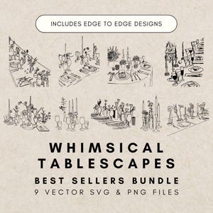Imágenes prediseñadas de una mesa dibujada a mano con un diseño peculiar, ilustraciones de ensayos de bodas, imágenes prediseñadas de comida francesa, imágenes prediseñadas de cena digital, imágenes prediseñadas de ilustración de comida