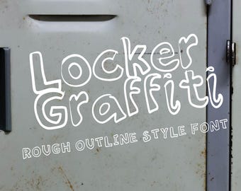 Graffiti-handschriftlettertype, lettertype kinderschoolstijl, lelijk vet lettertype, Sans Serif-lettertype, lettertype handgeschreven omtreklettertype, Logo Creator-lettertype