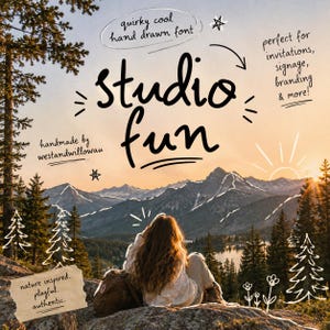 Fuente de boda original y divertida, fuente de escritura a mano, fuente de caligrafía cursiva, fuente divertida y moderna, fuente para diseñadores de logotipos, fuente moderna y atractiva