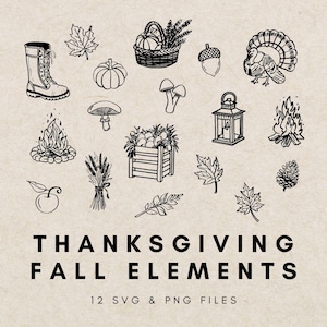 Thanksgiving Clipart Bundle, Turkey Clipart, Turkey PNG SVG, Happy Thanksgiving, Autumn Graphics, Pumpkin Clipart