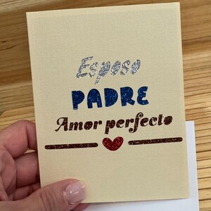 Esposo, Padre Amor perfecto papá con sobre blanco