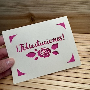 Félicitations ! Tarjeta y sobre