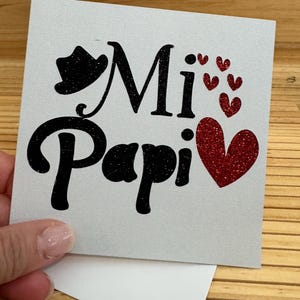 Mi papi con sobre blanco