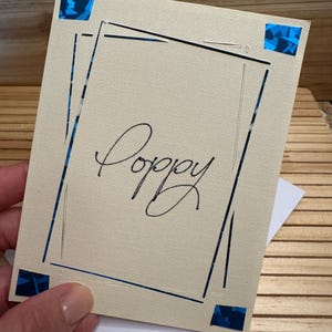 Tarjeta "Amapola, eres única" con sobre