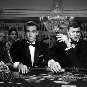 Impression sur toile de jeu de poker James Bond