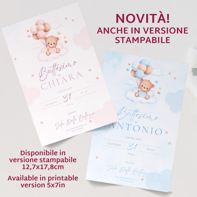 novità. su richiesta anche la versione stampabile dell'invito