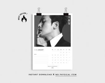 Ji Chang Wook 2026 Wall Calendar: Kdrama K-Actor Gift (Digital Download)