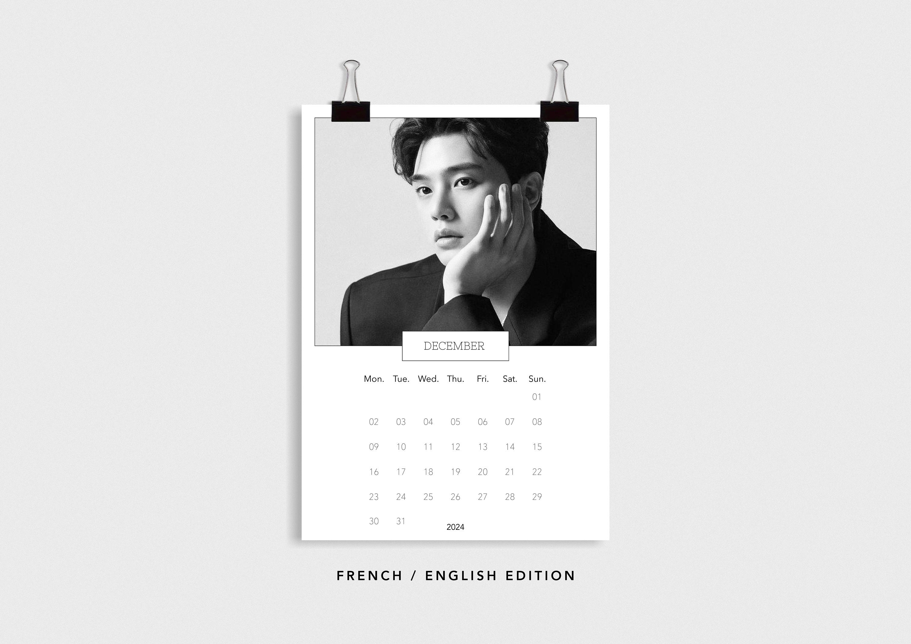 Song Kang 2024 Wall Calendar Kdrama Calendar, Mydemon, Kdrama, New