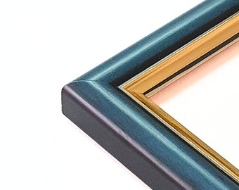 Petrol Blue picture frame 23 mm width, Photo frame, Handmade, Poster frame, Home design, wall design 10x15 20x30 30x40 50x60 50x70 60x80
