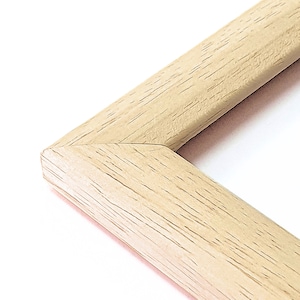 Marco de madera natural, marco de diploma, marco de vacaciones, marco de arte personalizado, marco elegante, marco de Año Nuevo, marco de póster personalizado, marco elegante, madera de roble