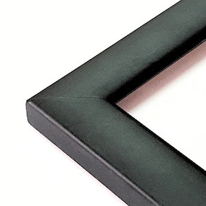 Schwarzer Bilderrahmen, personalisierter Rahmen, Kunststoffrahmen mit matter Oberfläche, Rahmung für Kunstschauen, kundenspezifische Fotoanzeige, schicker Rahmen, Rahmen in Sondergröße