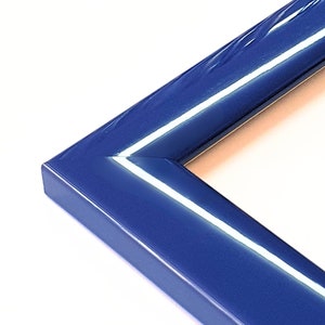 Blauer moderner Rahmen, A2 A3 A4 A5 A6, 10x15 20x30 30x40 40x50 50x60, dekorativer Geschenkrahmen, Rahmen mit variablen Größen