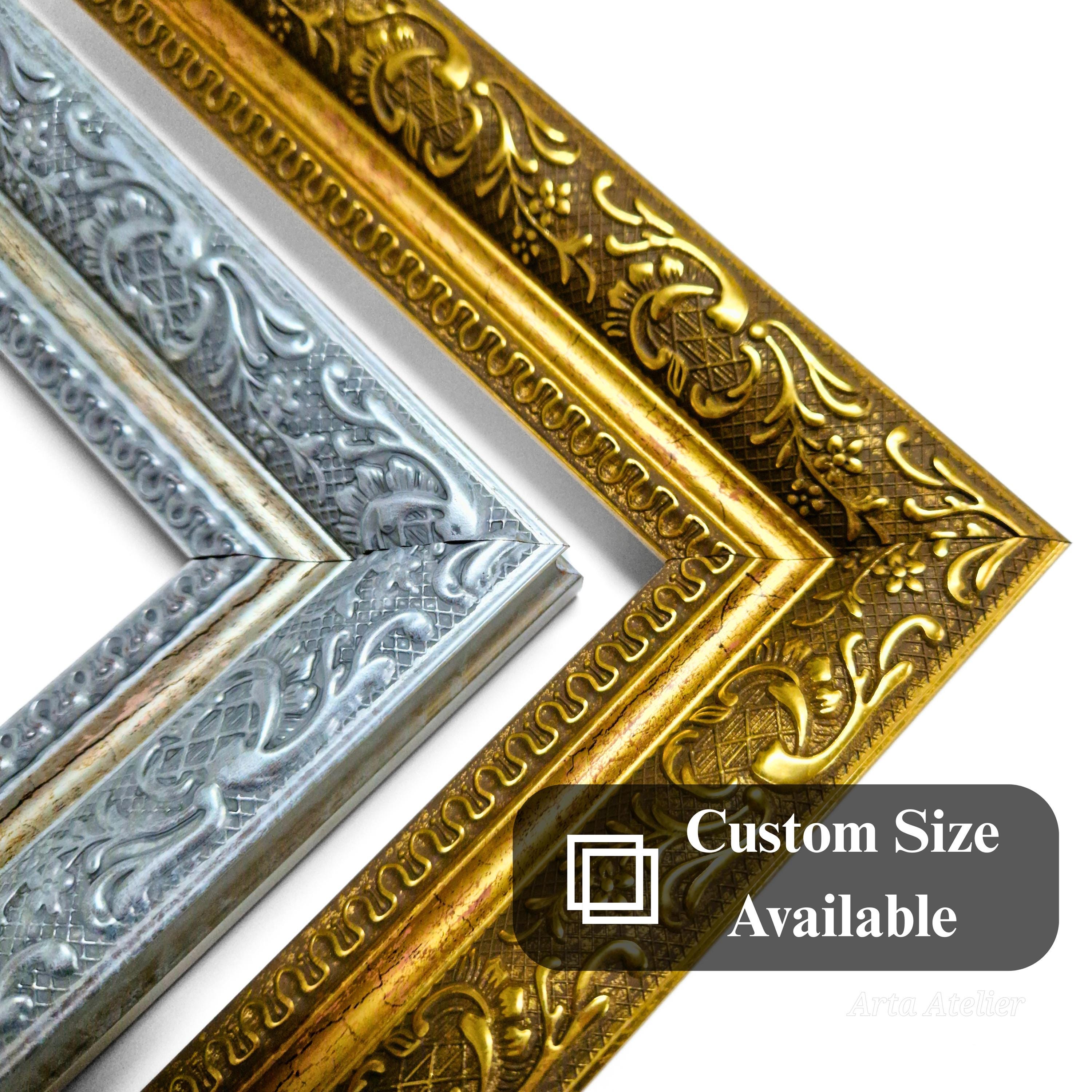 絵 ポスターアンティーク大きい額縁A1 金色装飾フレーム