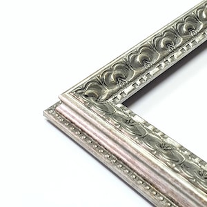 Kunststoff Antik Silber Bilderrahmen, 34 mm Breite, handgefertigte Handwerkskunst, Perfekt für Fotos und Poster, verleiht jedem Raum einen Hauch von Eleganz