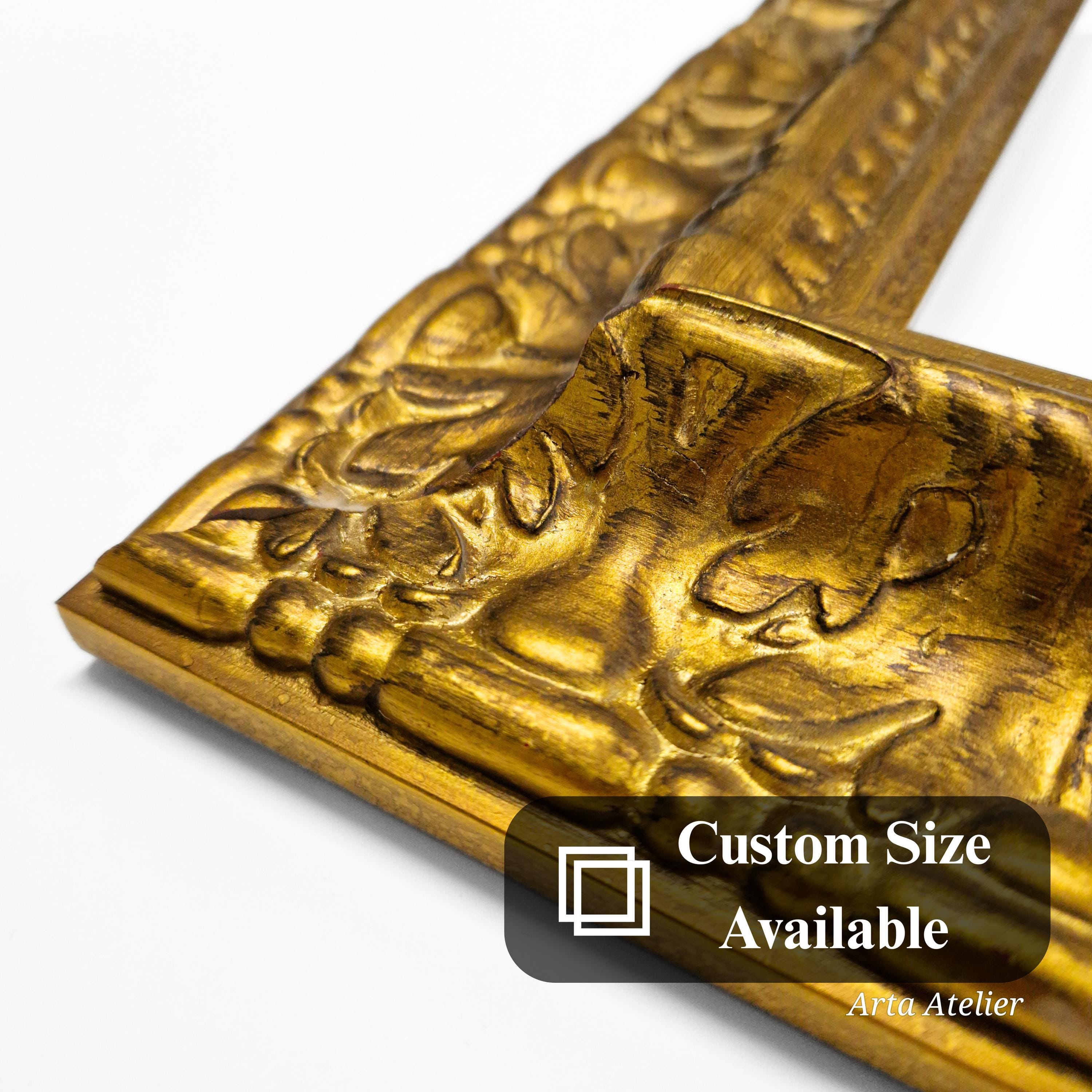 Antique Gold Picture Frame,baroque Frame,wedding Frame,rectangle ...
