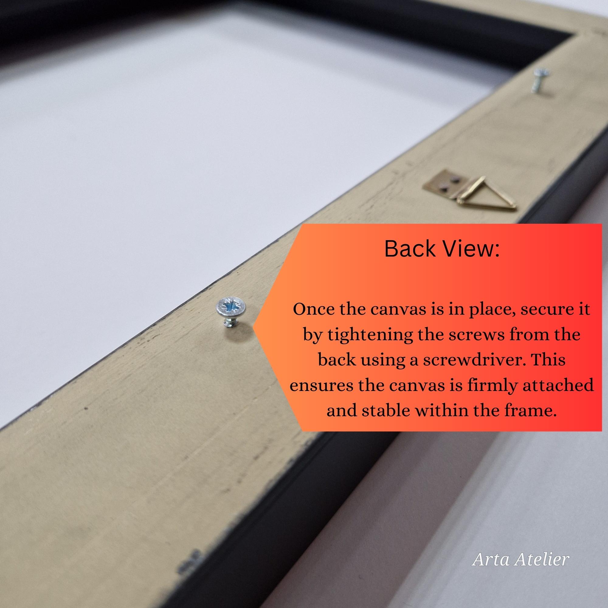 A5 Float Deep Canvas Float Frame, Black Color ,custom Size Posible 20x30 30x40 ...