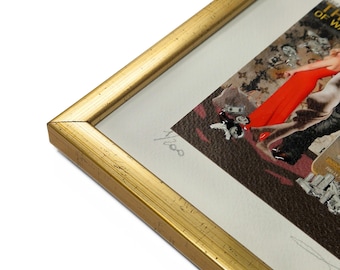 Marco de diploma dorado, espejo enmarcado, marco de madera ecológico, marco para premios de oficina, enmarcado para proyectos especiales, diseño de marco personalizado, marco de madera