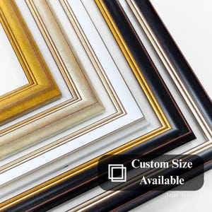 Elegante, klassische Bilderrahmen–27 mm breit–Ideal für Fotos,Diplome und Zertifikate–Erhältlich in Gold,Silber,Dunkelbraun und Weiß