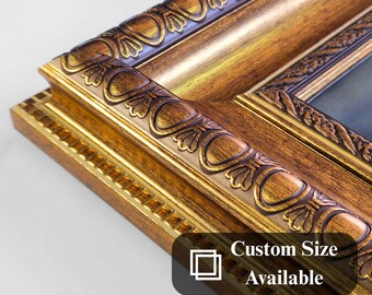 Luxurious Baroque picture frame is a handmade,elegant option for photos and posters,offering home and wall design with custom sizes