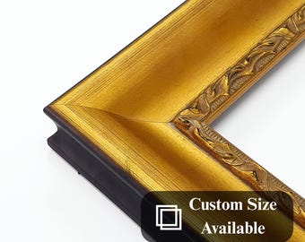 Elegante gouden fotolijst 70 mm breed, barok, sierlijk, rustiek, antiek, fotolijst, posterlijst 20 x 30 30 x 40 50 x 60 50 x 70 60 x 80 a1 a2 a3 a4 a5