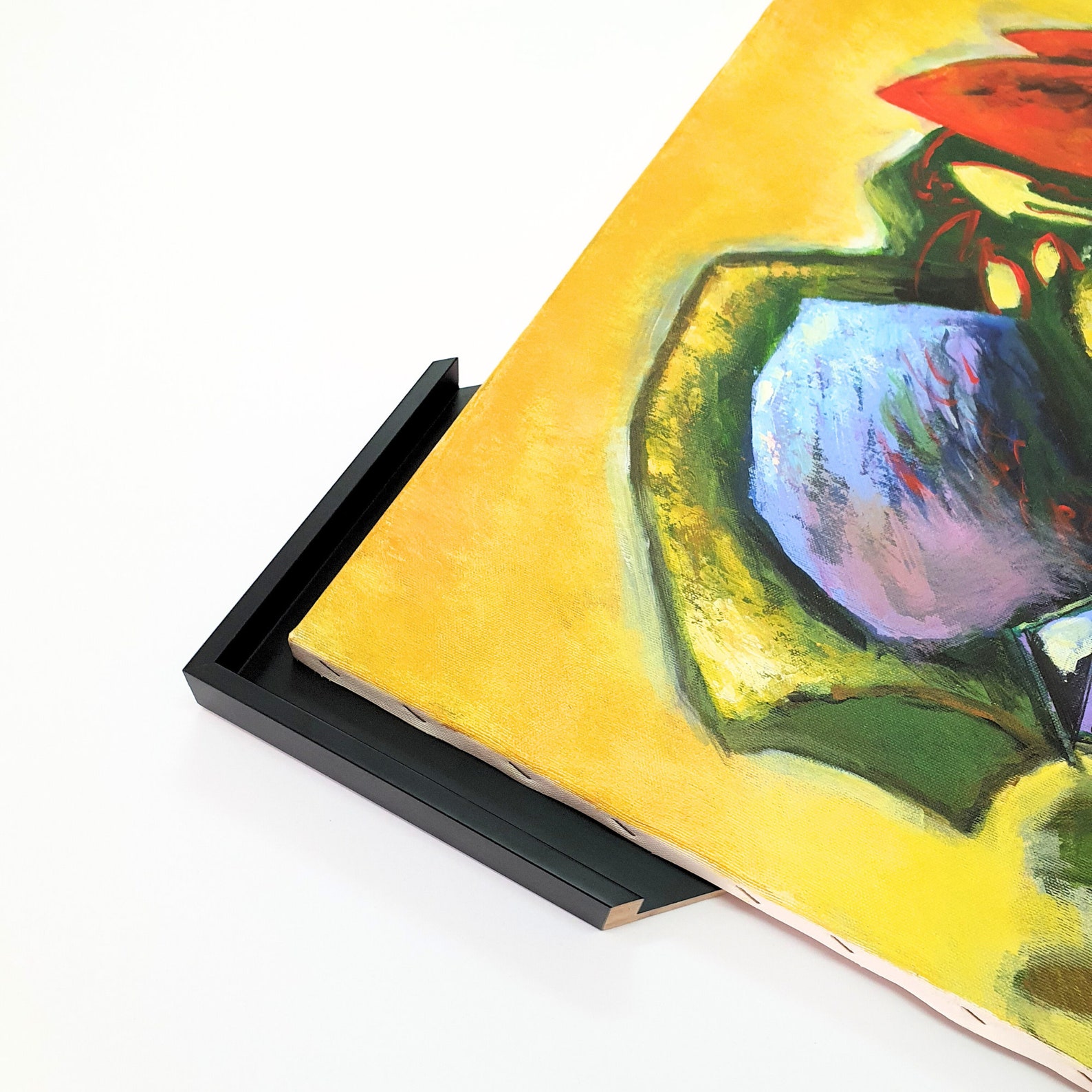 A5 Float Deep Canvas Float Frame, Black Color ,custom Size Posible 20x30 30x40 ...