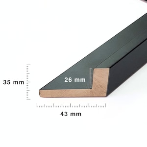 Leinwandrahmen Schwarz, kundenspezifische Größe möglich, Premium-Holz, perfekt für Leinwandkunst oder Floating Displays, fügt Eleganz und Raffinesse hinzu a3 a4 a5 a6 Bild 3