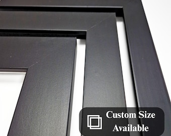 Black Wooden Picture Frames for Canvas,Photos,Posters–Elegant Frames for Wall Art,Modern Home Decor,DIY Projects-Available in cm,Inch Sizes