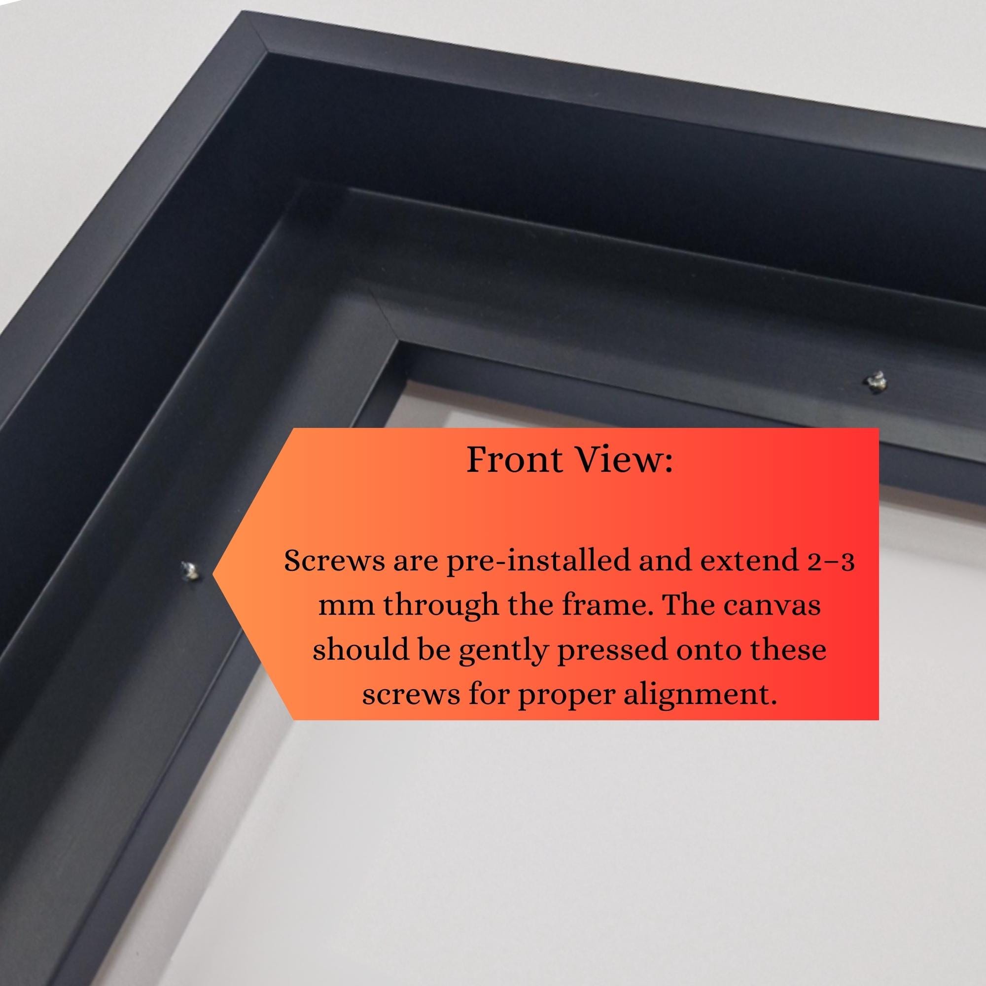A5 Float Deep Canvas Float Frame, Black Color ,custom Size Posible 20x30 30x40 ...