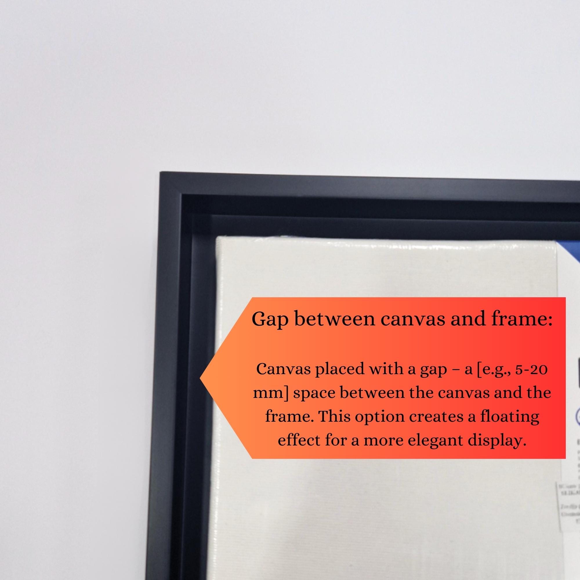 A5 Float Deep Canvas Float Frame, Nature Color ,custom Size Posible 20x30 30x40 ...