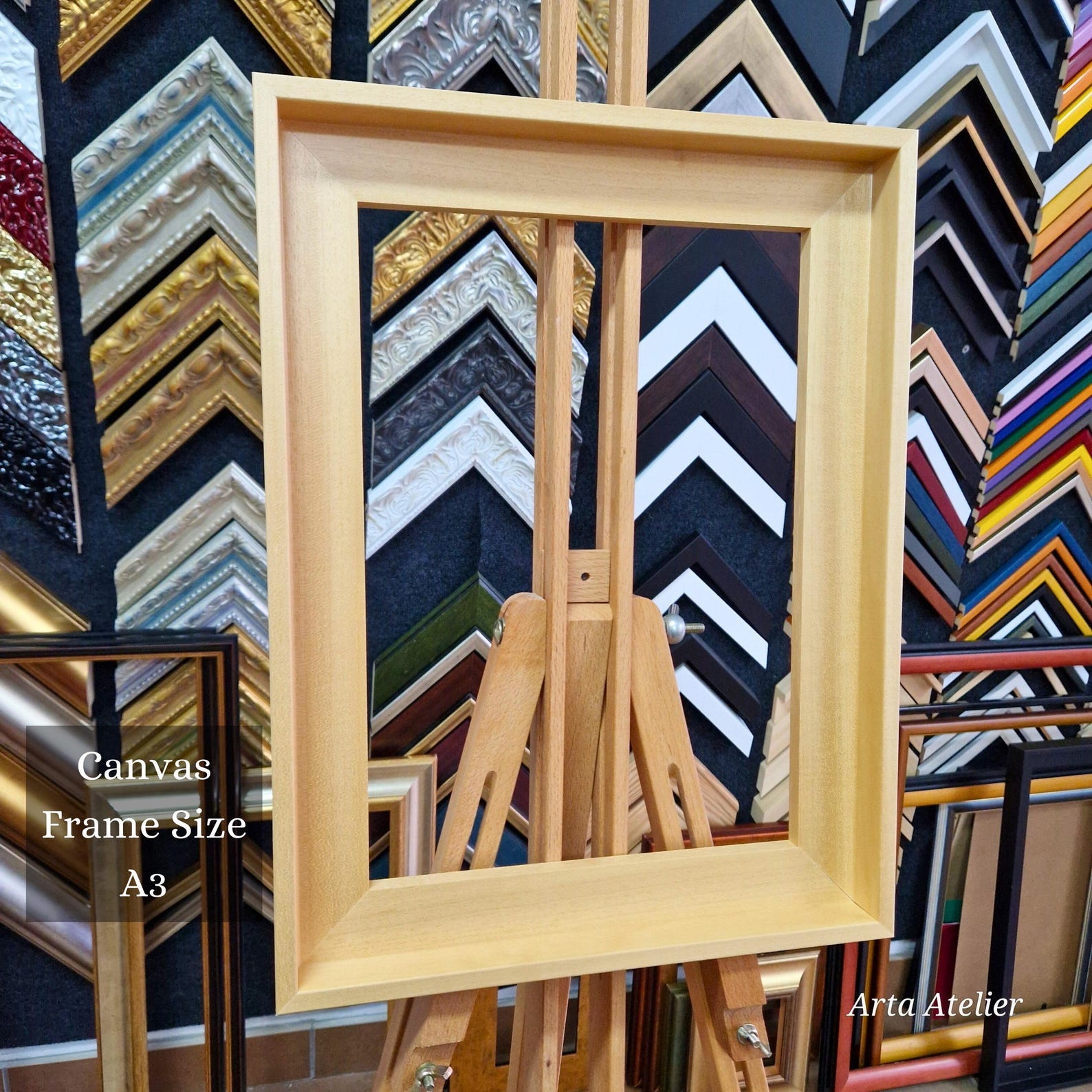 A5 Float Deep Canvas Float Frame, Nature Color ,custom Size Posible 20x30 30x40 ...