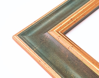 Gold Green Picture Frame,Photo frame,Custom frame,Poster frame,Home design,10x15 20x30 30x40 40x50 50x60 50x70 60x80 a1 a2 a3 a4 a5 a6