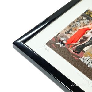 Der aus hochwertigem Holz gefertigte Bilderrahmen aus glänzendem Schwarz eignet sich perfekt für Fotos, Poster, Puzzles, Diplome, Zertifikate und elegante Wohnkultur