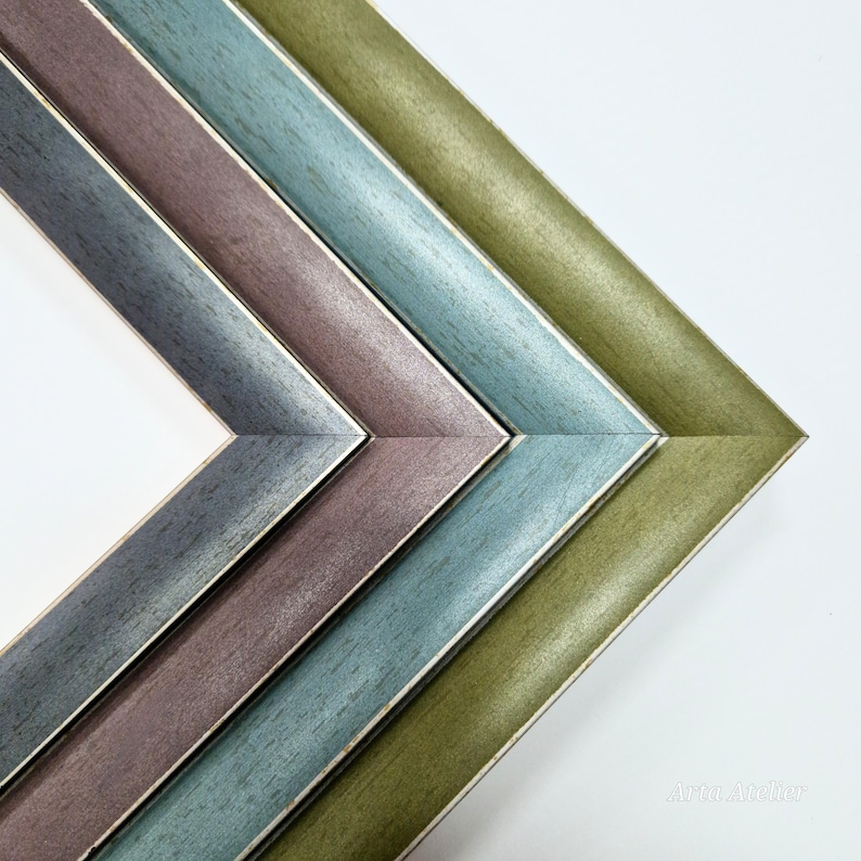Picture Frame Color:green Wood Frame for Photos,posters and Wall Art,perfect for Family Pictures ...