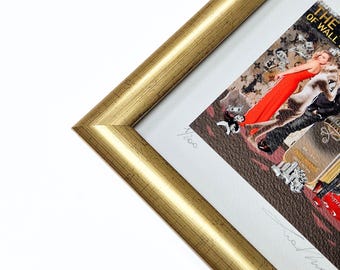Gold Picture frame 26 mm width,Photo frame,Handmade frame,Poster frame,Homedecor,Diploma frame,Custom frame 10x15 20x30 30x40 a3 a4 a5