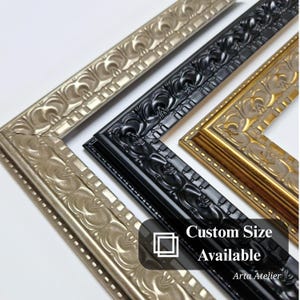 Ornate Baroque Picture Frame – Vintage Style Photo or Poster Frame – Antique Finish – 5&quot;x7&quot;, 8&quot;x10&quot;, 11&quot;x14&quot;, 16&quot;x20&quot;–Custom Sizes Available