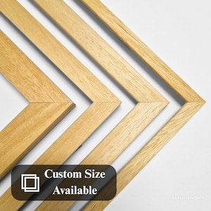 Raw Natural Wood Picture Frames – Ready-Made Bare Wood Frames for Artwork, Prints, Mirrors & Creative Customization – Cut-to-Size Options