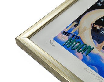 Elegant wooden silver frame is a handmade photo frame,perfect for custom posters,artwork and puzzle frames,adding stylish decor to any home