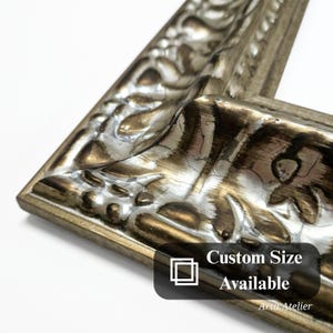 Antique Silver Picture Frame,20x30 30x40 50x60 50x70 60x80 a1 a2 a3 a4 a5,Vintage Baroque frame,Christmas frame,Multi-photo frame,Holiday