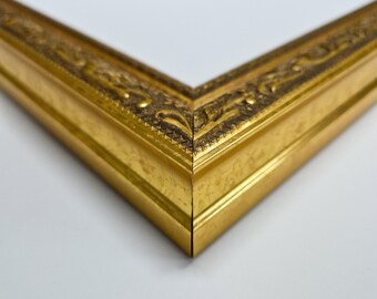 バロック調の金銀装飾額縁 - 絵画、版画、鏡、室内装飾に最適な