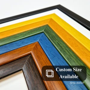 Cornice colorata opaca, cornice in legno vintage e artistica, perfetta per foto, poster e tutti i tipi di opere d'arte, dimensioni: 4x6, 5x7, 8x10, 11x14, 12x16, 16x20