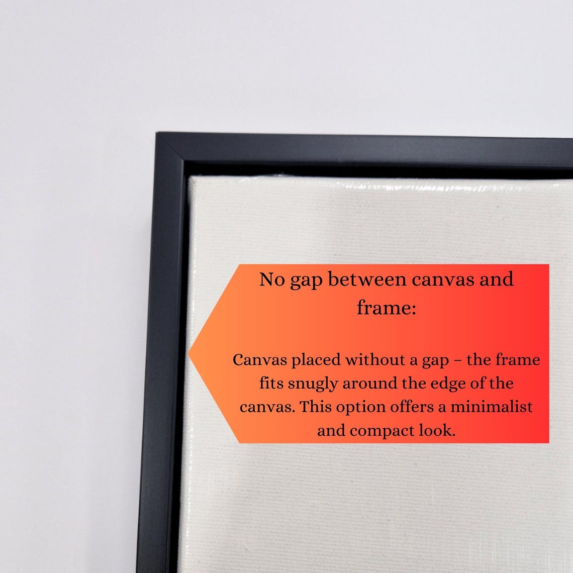 A5 Float Deep Canvas Float Frame, Black Color ,custom Size Posible 20x30 30x40 ...